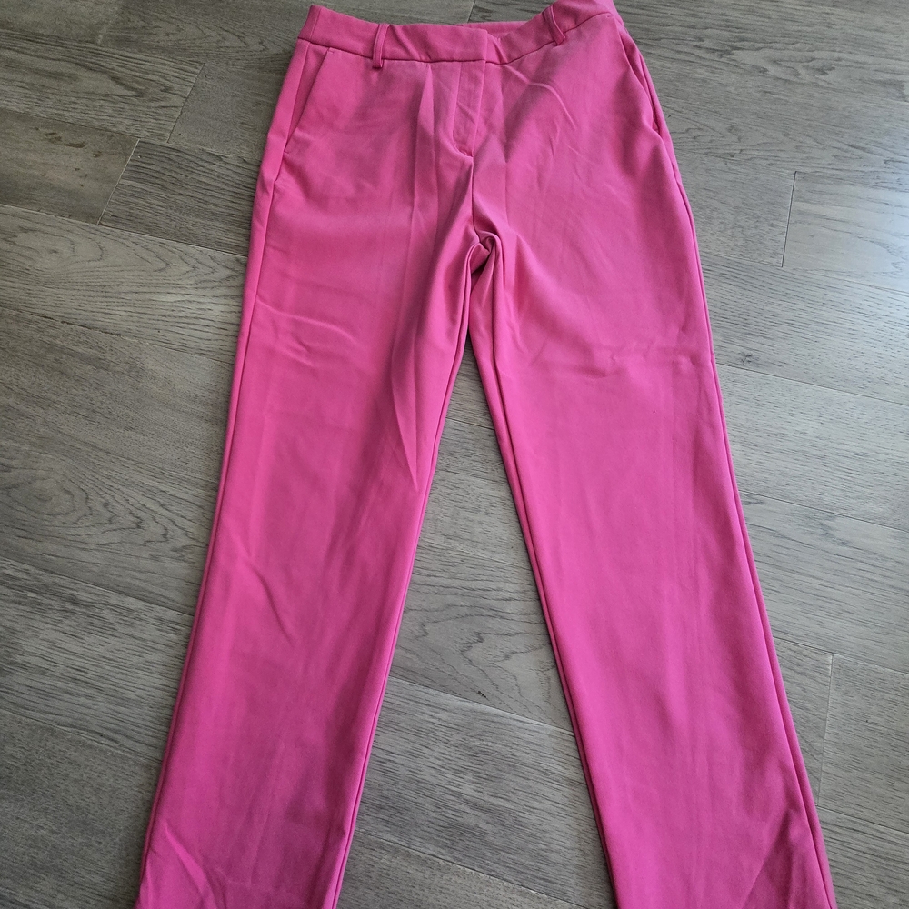 Elegant Fuchsia Straight Leg Pants